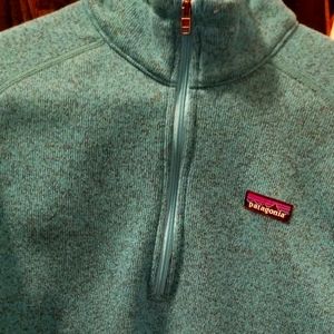 Patagonia better sweater turquoise heather XL